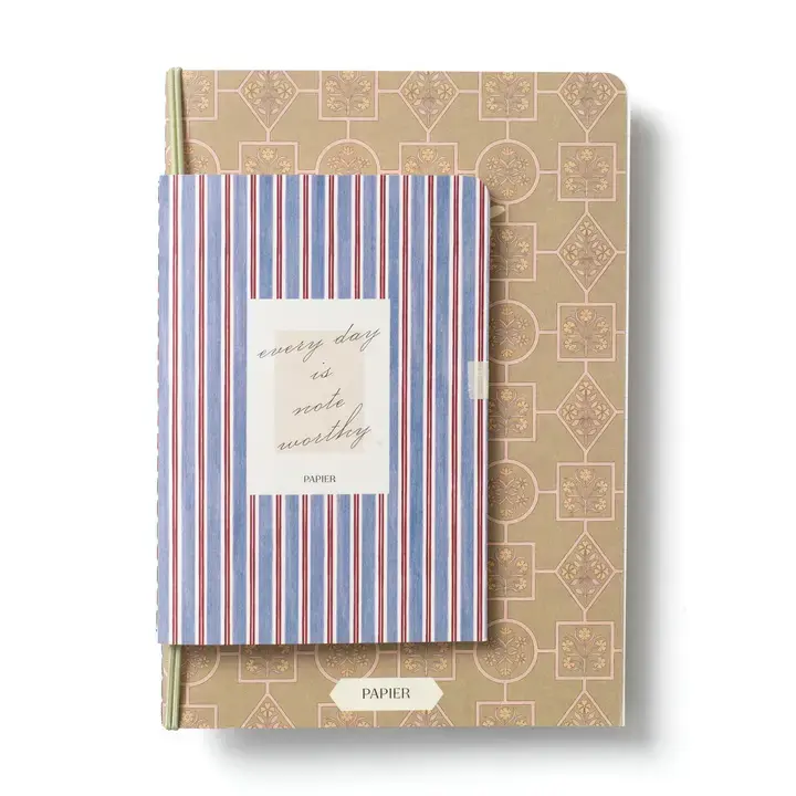 Papier - PA PA NBLI - Notes & Stripes Softcover Notebook Set, Lined
