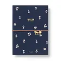 Papier - PA PA NBLI - Twilight Blooms Fabric Softcover Notebook with Charm, Lined