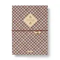Papier - PA PA NBLI - Petals & Plaid Fabric Softcover Notebook with Charm, Lined