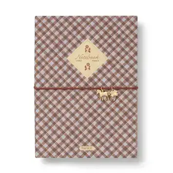 Papier - PA PA NBLI - Petals & Plaid Fabric Softcover Notebook with Charm, Lined