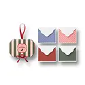 Papier - PA PS NS - Stripe Merry Notes Mini Notecard Set