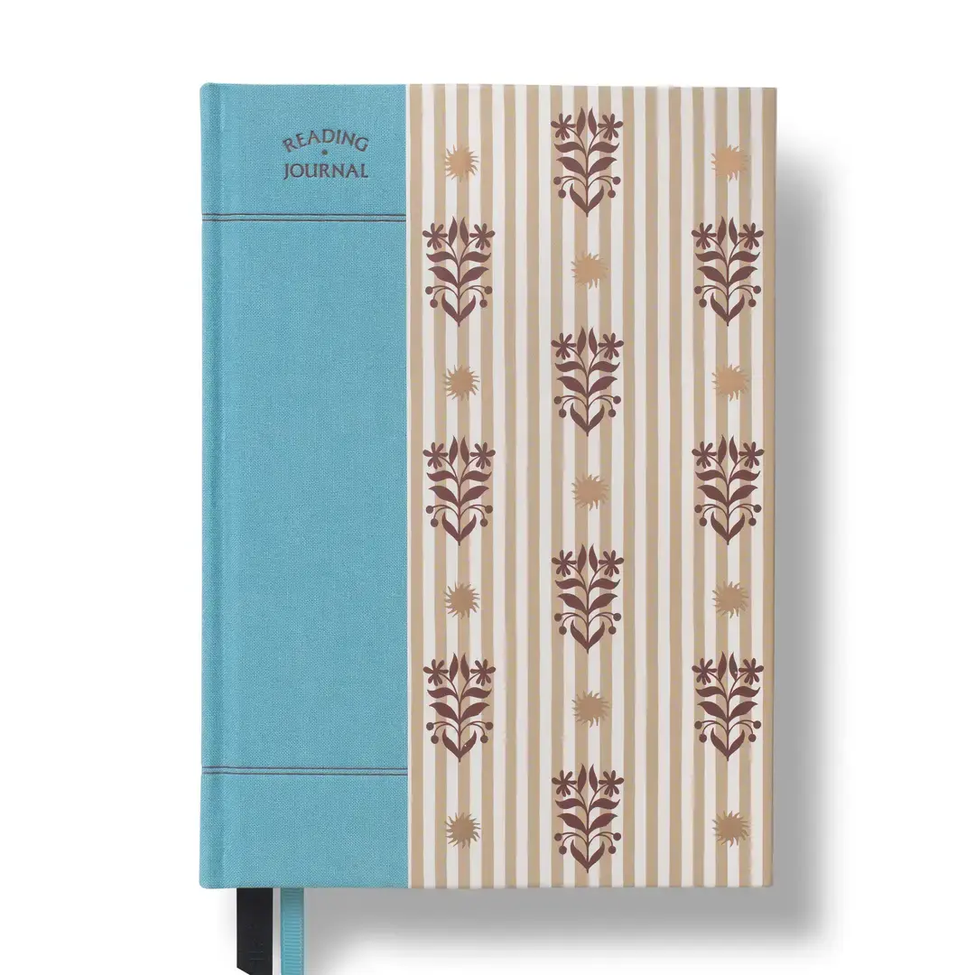 Papier - PA PA NBGU - Fleurs Guided Reading Journal Fabric Notebook