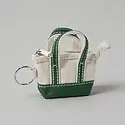 DAY ACKC - Green Mini Boat Tote Keychain Bag Charm
