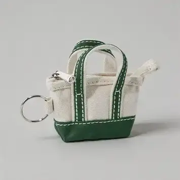 DAY ACKC - Green Mini Boat Tote Keychain Bag Charm