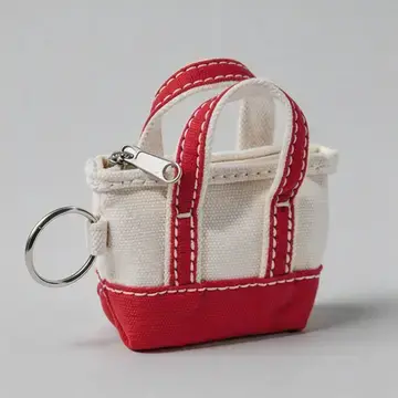 DAY ACKC - Red Mini Boat Tote Keychain Bag Charm
