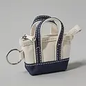 DAY ACKC - Navy Mini Boat Tote Keychain Bag Charm