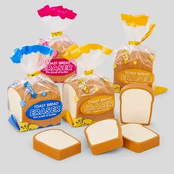 DAY OS - Loaf of Bread Shaped Eraser Set (assorted)
