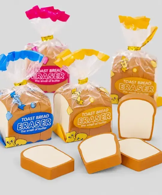 DAY OS - Loaf of Bread Shaped Eraser Set (assorted)