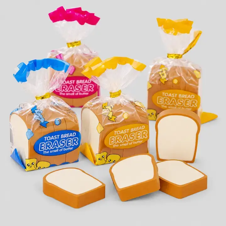 DAY OS - Loaf of Bread Shaped Eraser Set (assorted)