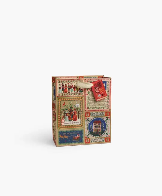 Rifle Paper Co - RP RP GBME- Christmas Carols Medium Gift Bag