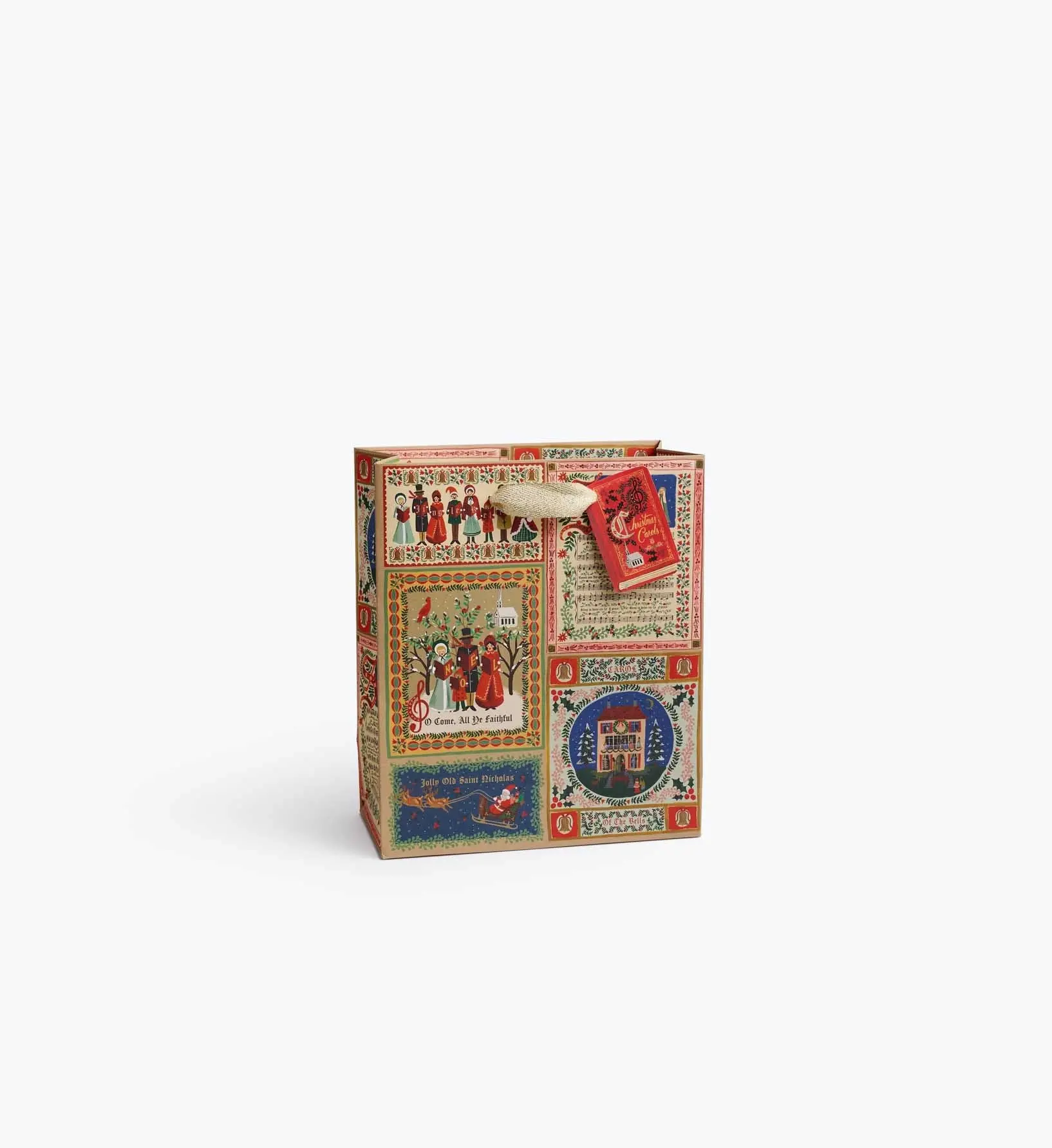 Rifle Paper Co - RP RP GBME- Christmas Carols Medium Gift Bag