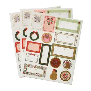 Rifle Paper Co - RP RP GTHO - Christmastide Stickers & Labels, 3 Sheets
