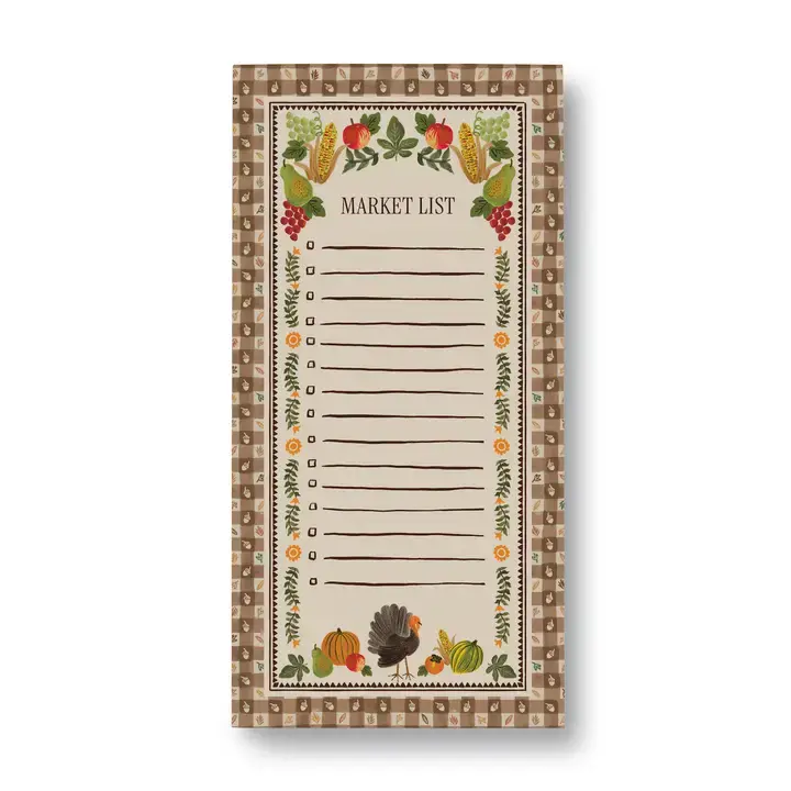 Rifle Paper Co - RP RP NP - Harvest Gingham Market List Notepad