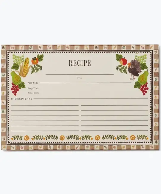 Rifle Paper Co - RP RP HGRC - Harvest Recipe Cards, set of 12