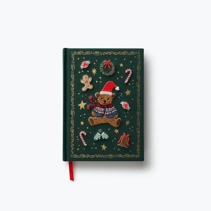 Rifle Paper Co - RP RP NBLI - Beary Christmas Embroidered Journal Lined Notebook