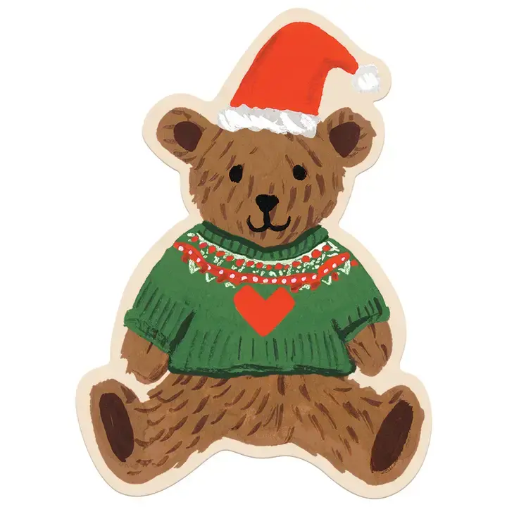Rifle Paper Co - RP RP GPPU - Beary Christmas Shaped Mini Jigsaw Puzzle