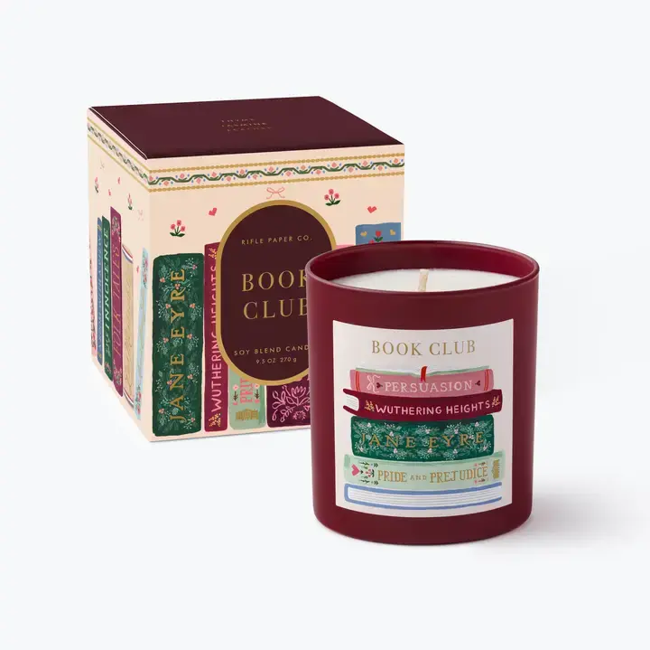 Rifle Paper Co - RP RP CALA - Book Club Candle, Glass 9.5oz