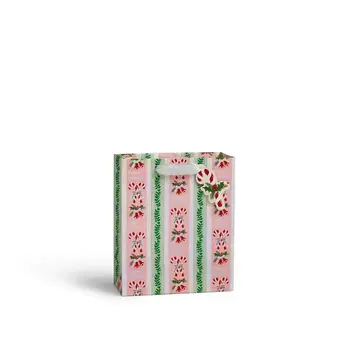 Rifle Paper Co - RP RP GBME- Candy Cane Stripe Medium Gift Bag