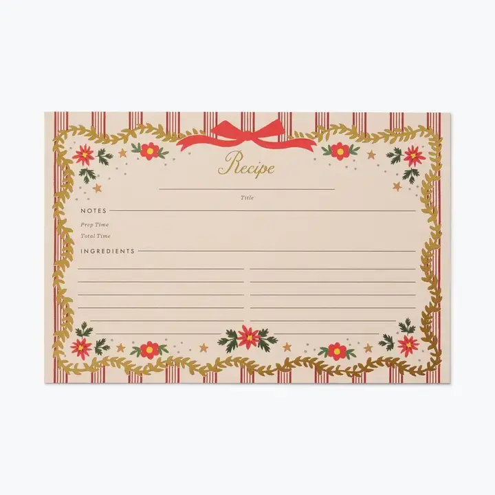 Rifle Paper Co - RP RP HGRC - Holly Jolly Recipe Cards