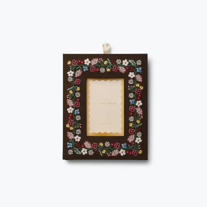 Rifle Paper Co - RP RP HG - Portico Embroidered 4x6 Picture Frame