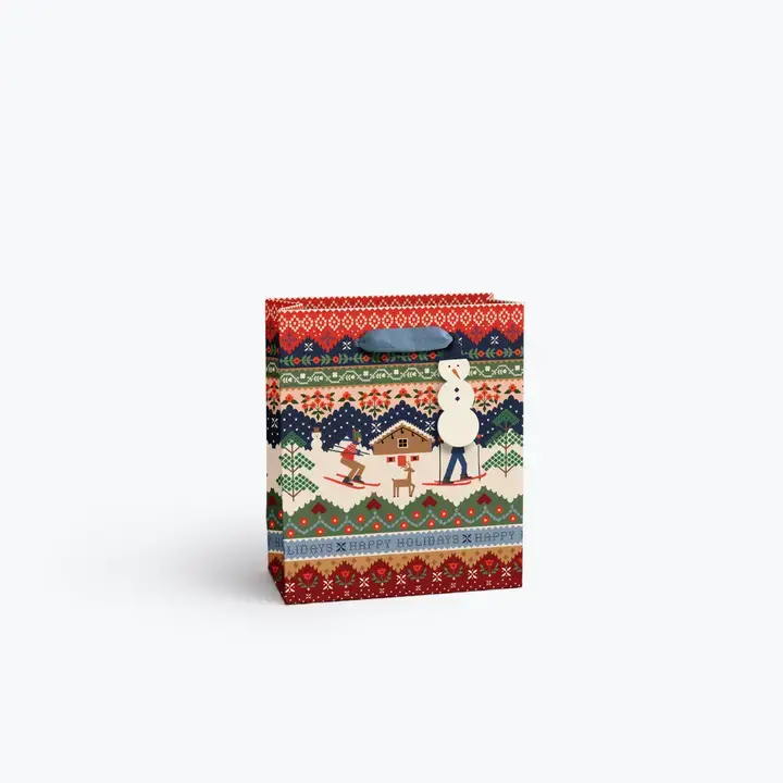 Rifle Paper Co - RP RP GBME- Ski Chalet Medium Gift Bag