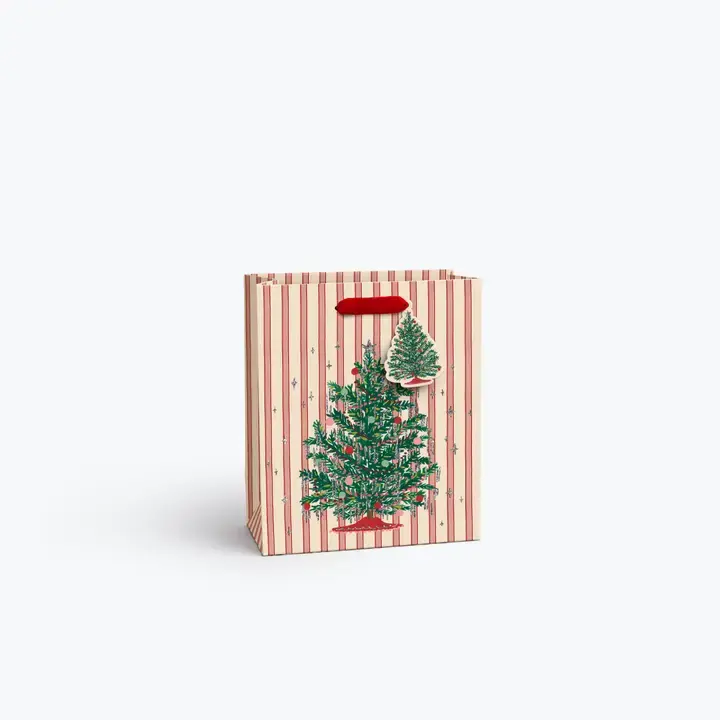 Rifle Paper Co - RP RP GBME- Tinsel Tree Medium Gift Bag