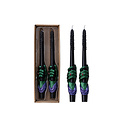 Creative Co-Op - CCO CCO CA - Witch's Hand Black Taper Candle Set of 2
