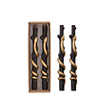Creative Co-Op - CCO CCO CA - Gold Snake Twig Taper Candle Set of 2