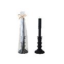 Creative Co-Op - CCO CCO CA - Black Taper Holder Shaped Candle Single