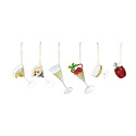 Creative Co-Op - CCO CCO OR - Trendy Cocktail Glass Ornament (Assorted Styles)