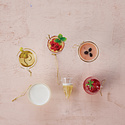 Creative Co-Op - CCO CCO OR - Trendy Cocktail Glass Ornament (Assorted Styles)