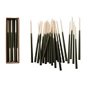 Creative Co-Op - CCO CCO CATA - Olive + Cream Two-Tone Thin Taper Candle (1/2" Round)  Box Set of 24, Unscented 10" tall