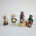Creative Co-Op - CCO CCO OR - Tourist Mouse Wool Felt Ornament (Assorted Styles)