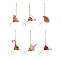 Creative Co-Op - CCO CCO OR - Pink + Festive Cocktail Glass Ornament (Assorted Styles)
