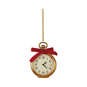 Creative Co-Op - CCO CCO OR - Pocket Watch with Bow Glass Ornament