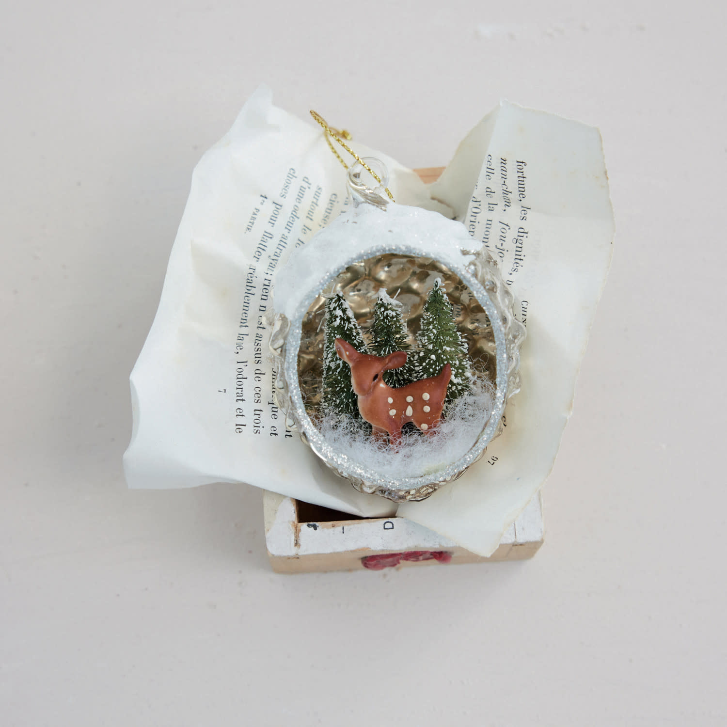 Creative Co-Op - CCO CCO OR - Dear Diorama Mercury Glass Ornament