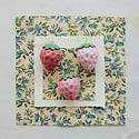 Creative Co-Op - CCO CCO OR - Embossed Strawberry Ceramic Ornament