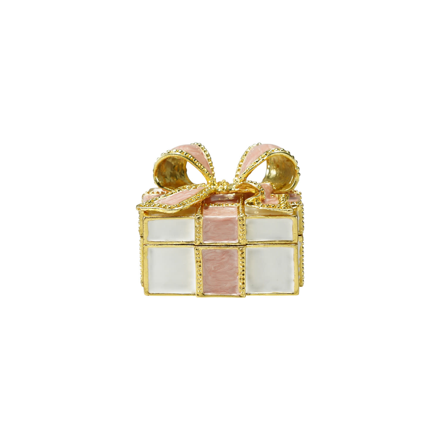 Creative Co-Op - CCO CCO GI - Gift Shaped Enameled Trinket Box