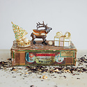 Creative Co-Op - CCO CCO GI - Gift Shaped Enameled Trinket Box