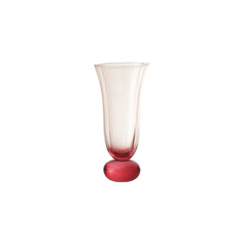 Creative Co-Op - CCO CCO HG - Pink Fluted Glass with Ball Stem