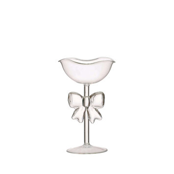 Creative Co-Op - CCO CCO HG - Bow Glass Pedestal Bowl