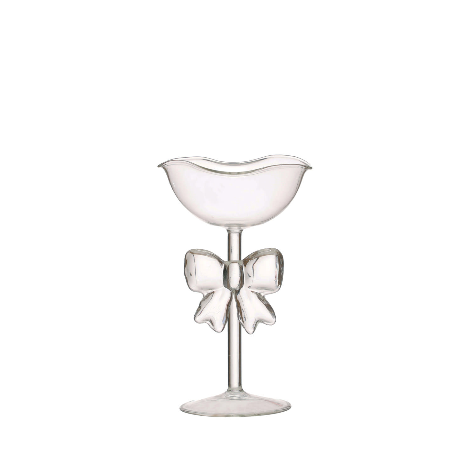 Creative Co-Op - CCO CCO HG - Bow Glass Pedestal Bowl