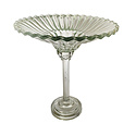 Creative Co-Op - CCO CCO HG - Tall Fluted Glass Pedestal Bowl