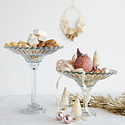 Creative Co-Op - CCO CCO HG - Short Fluted Glass Pedestal Bowl