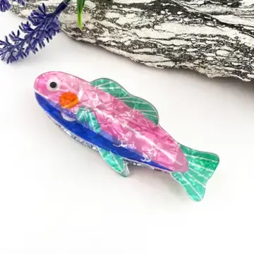 MIL ACHA - Pink Cartoon Sardine Claw Hair Clip