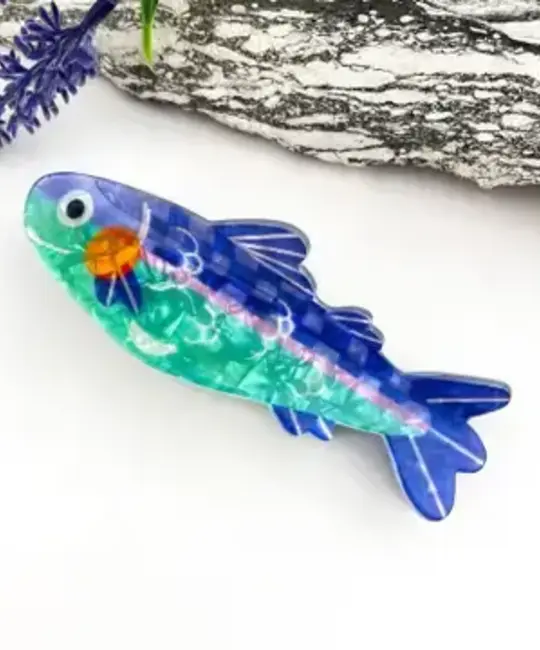MIL ACHA - Green Cartoon Sardine Claw Hair Clip