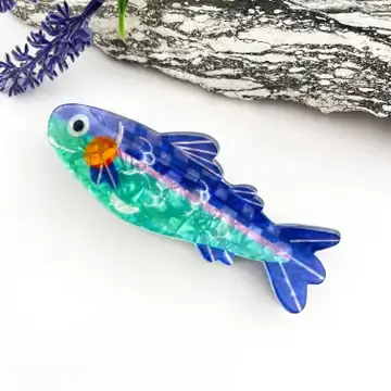 MIL ACHA - Green Cartoon Sardine Claw Hair Clip
