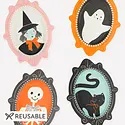 Meri Meri - MEM MEM PS - Halloween Portrait Reusable Plate Set