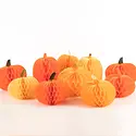 Meri Meri - MEM MEM PSDE - Pumpkin Honeycomb Decorations, Set of 10