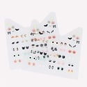 Meri Meri - MEM MEM GT - Black Cat Halloween Stick On Earrings
